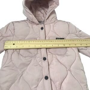 Pink Soft Quilted Hooded Jacket For Kids 18M